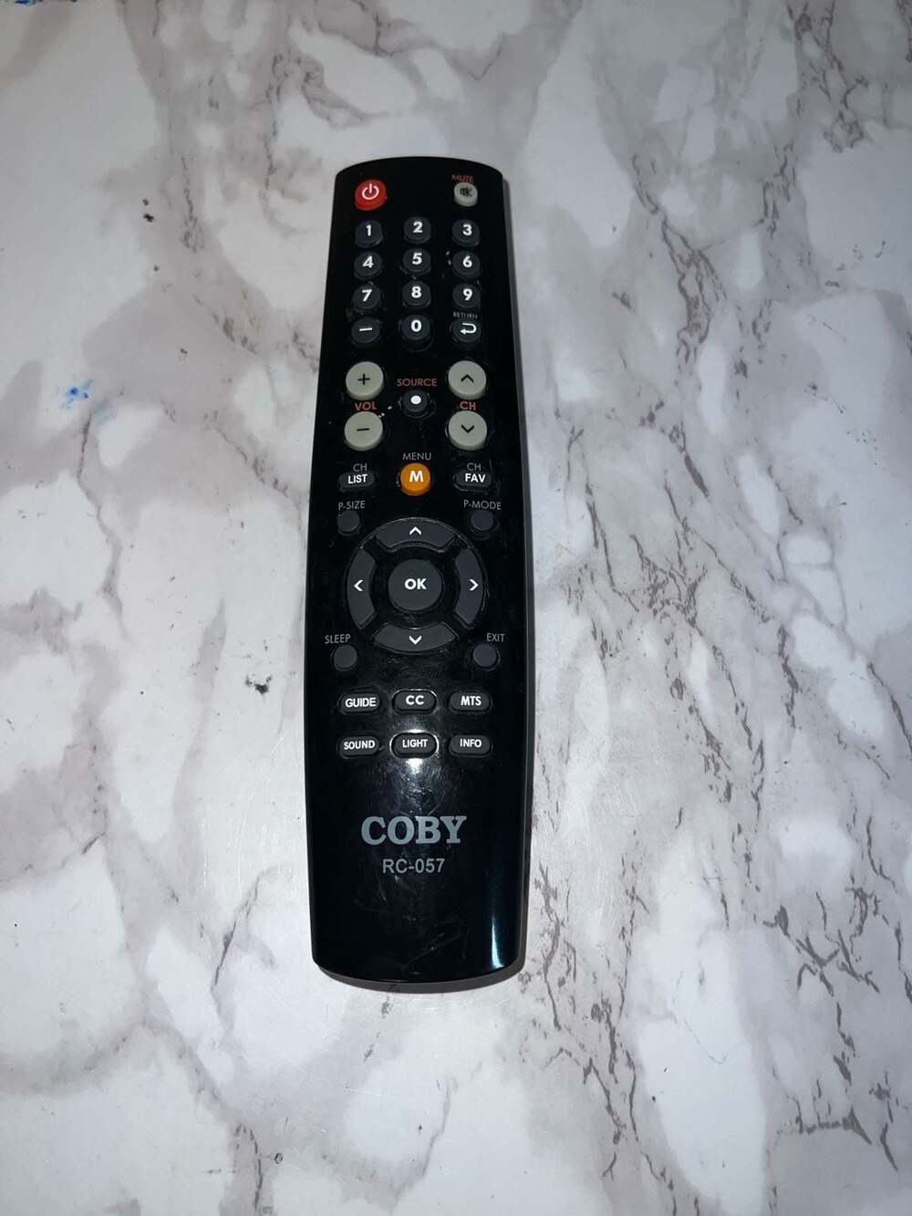 Coby RC-057 Television Remote Control